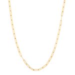 17inch long 4.5mm wide paper link chain with trigger clasp.