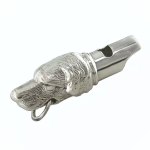 Dog whistle in sold sterling silver that works.