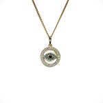 Golden guardian charm: delicate and elegant gold pendant.