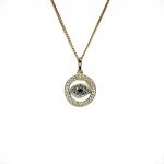 Golden guardian charm: delicate and elegant gold pendant.