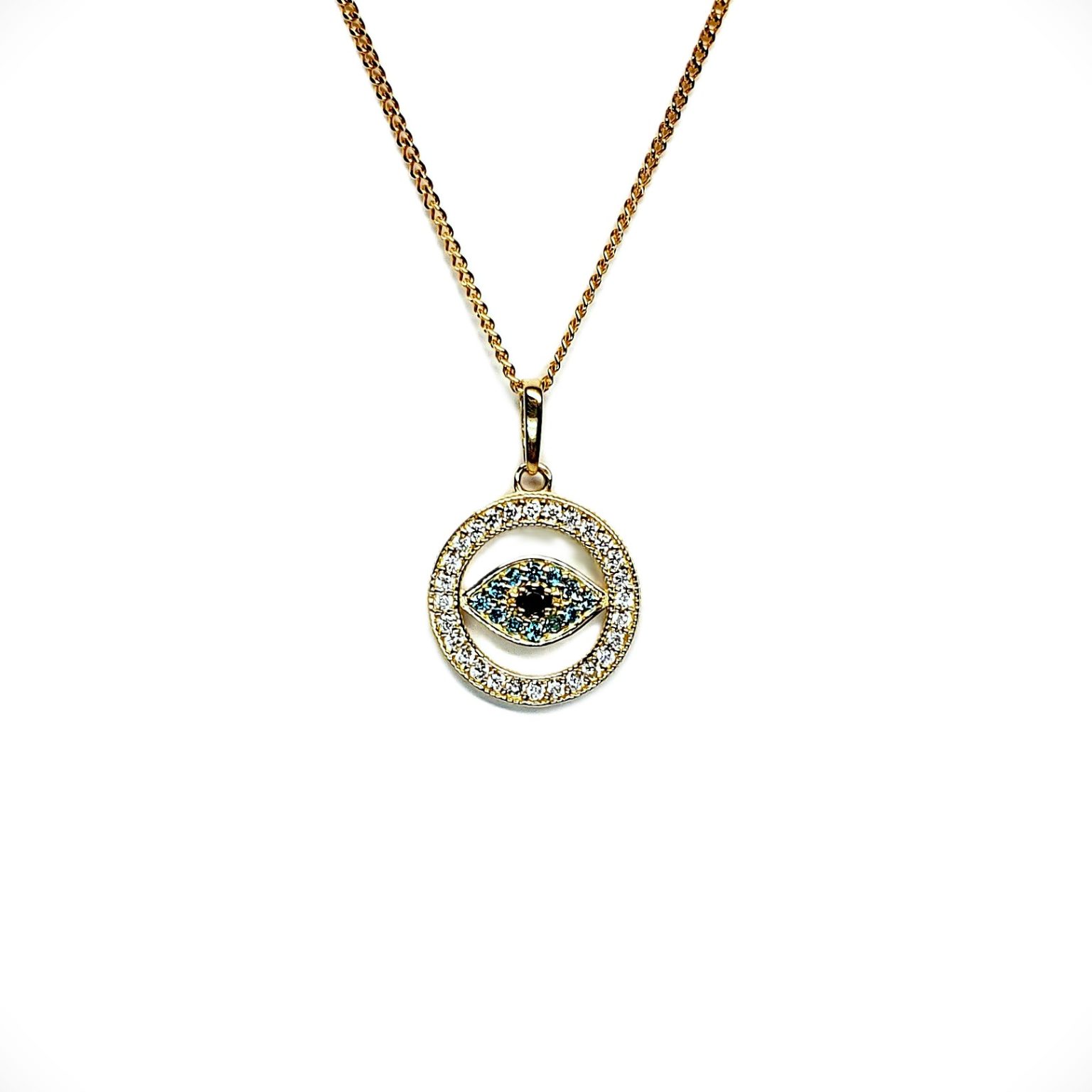 Golden guardian charm: delicate and elegant gold pendant.