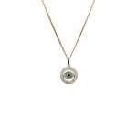 Mystic gold pendant: timeless evil eye necklace design.