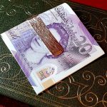 Elegantly boxed gold money clip, crafted with a tree bark engraving.