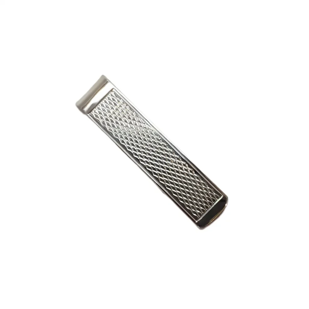 Sterling silver barley twist patterned money clip.