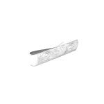 Side Picture: View of the intricate scroll design on the side of the sterling silver money clip.