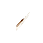 The edge view and back of the Debden sterling silver money clip is pictured on a plain white background.