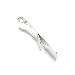 Note clip with space for engraving edge view.