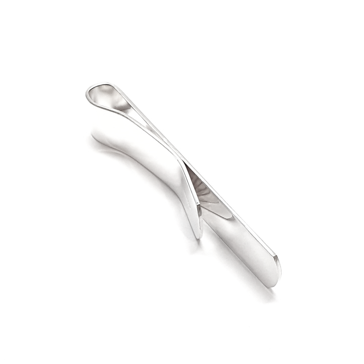 Note clip with space for engraving edge view.