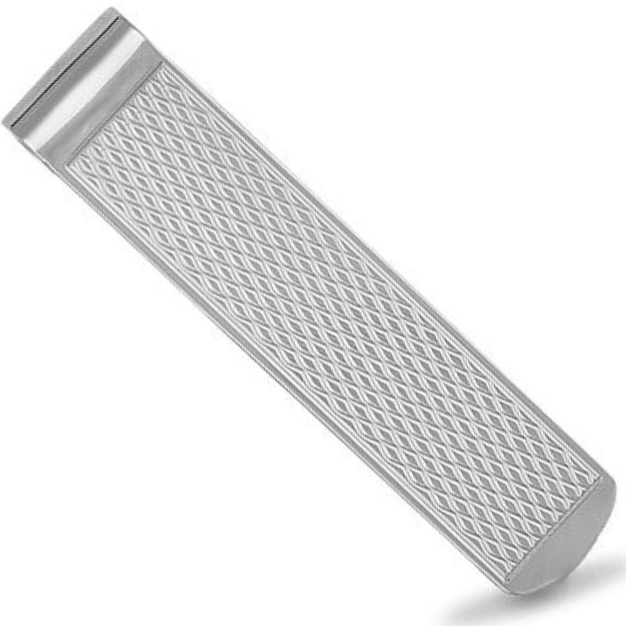 Sterling silver barley twist patterned money clip.