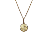 9ct yellow gold confirmation pendant and chain.