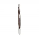 Comfort fit 4mm white gold slave bangle.