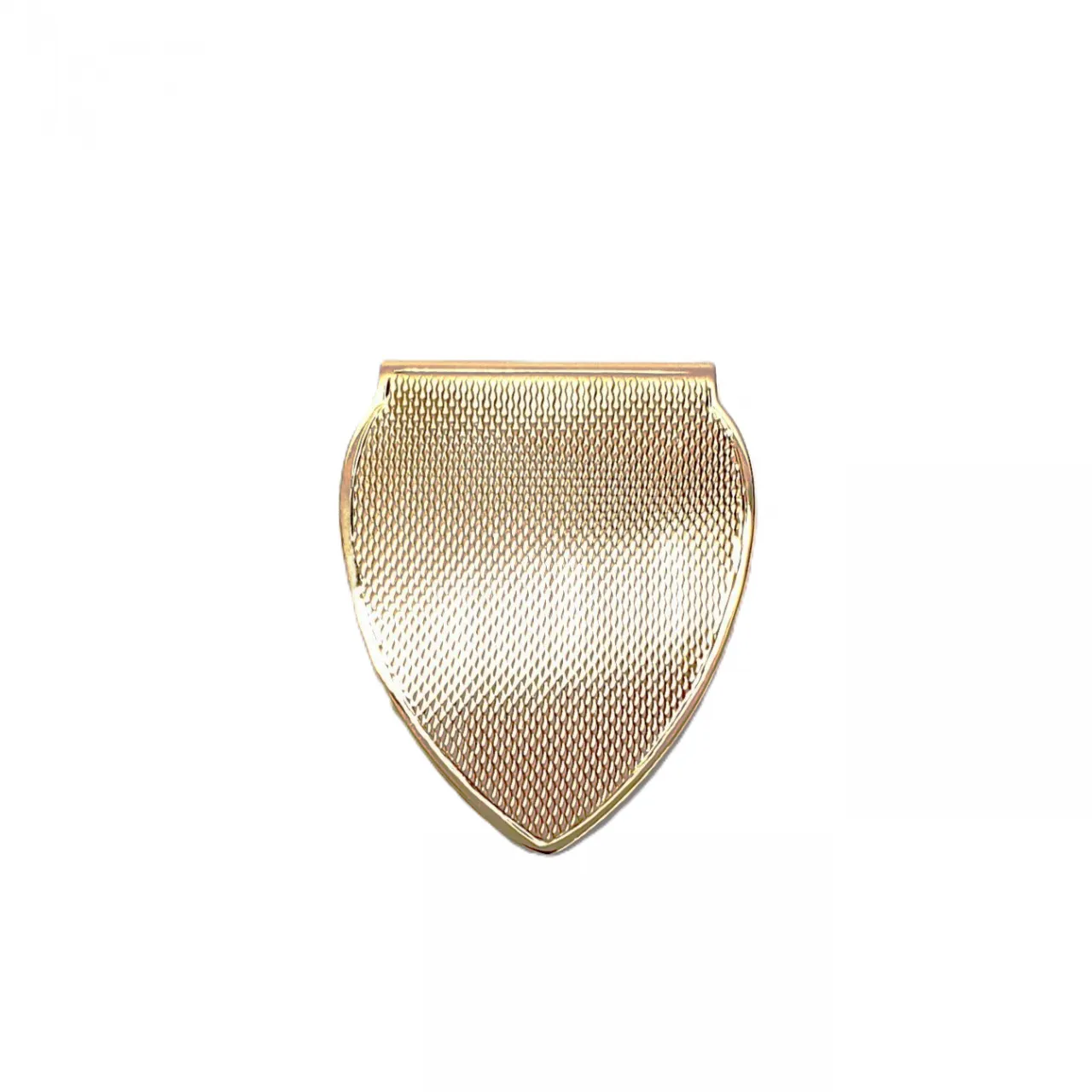 9ct yellow gold engine-turned-cash clip MCG00008.
