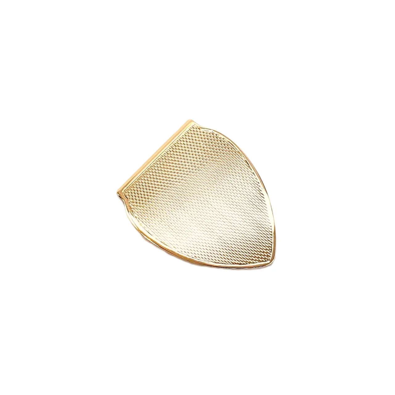 9ct gold engine-turned, barely patterned money clip MCG00008.