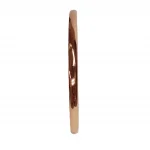 Comfort fit 4mm pink gold stacking bangle.