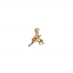 Picture of the back of the flying witch charm.