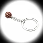 Versatile Charm: Whether securing keys or adorning bags, this sterling silver soccer ball keyring blends nostalgia with contemporary style for passionate football lovers.