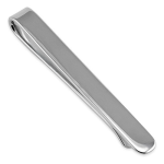 Minimalist sterling silver tie bar displayed on white backdrop, showcasing clean lines and refined craftsmanship.