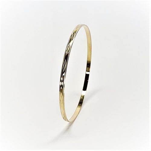 3mm 9ct Gold Stacking Bangle B00033