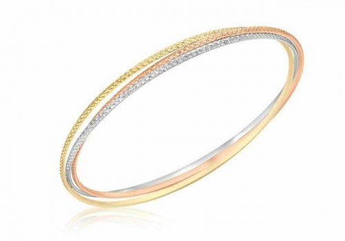 3-Colour Gold Russian Bangle B0015