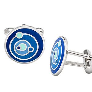 Silver-Cufflinks-Blue-Enamelled-CK00128