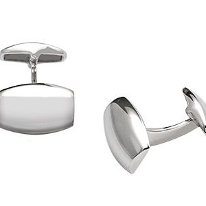 Silver-Cufflinks-Barrel-Shaped-CK00088