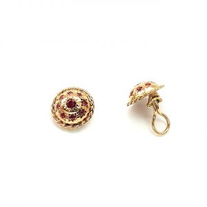 Gold-Ruby-Clip-on-Earrings-CE00002