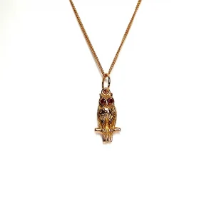 9ct-Rose-Gold-Owl-Pendant-Necklace-CMP0006