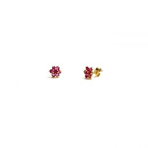 Ruby-Flower-Stud-Earrings-ES00785