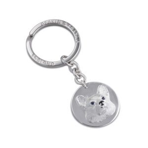 Sterling-Silver-Corgi-Dog-Keyring-Fob-With-Sapphire-Eyes-By-Deakin-&-Francis-KF00024