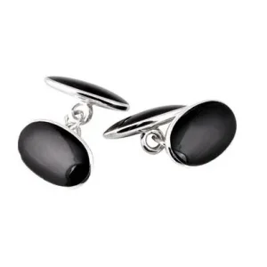 Mens-Sterling-Silver-Black-Oval-Cufflinks-CCK00405.webp