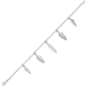 Sterling-Silver-Feather-Charm-Bracelet-BLS00057-A.webp