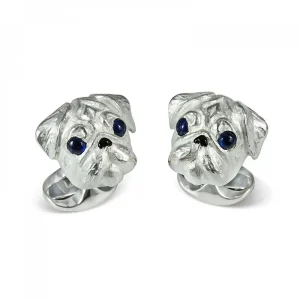 Sterling-Silver-Pug-Dog-Cufflinks-apphire-Eyes-CK00420.webp