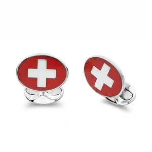 Sterling-Silver-Swiss-Flag-Enamel-Cufflinks-Oval-CK00415-B.webp